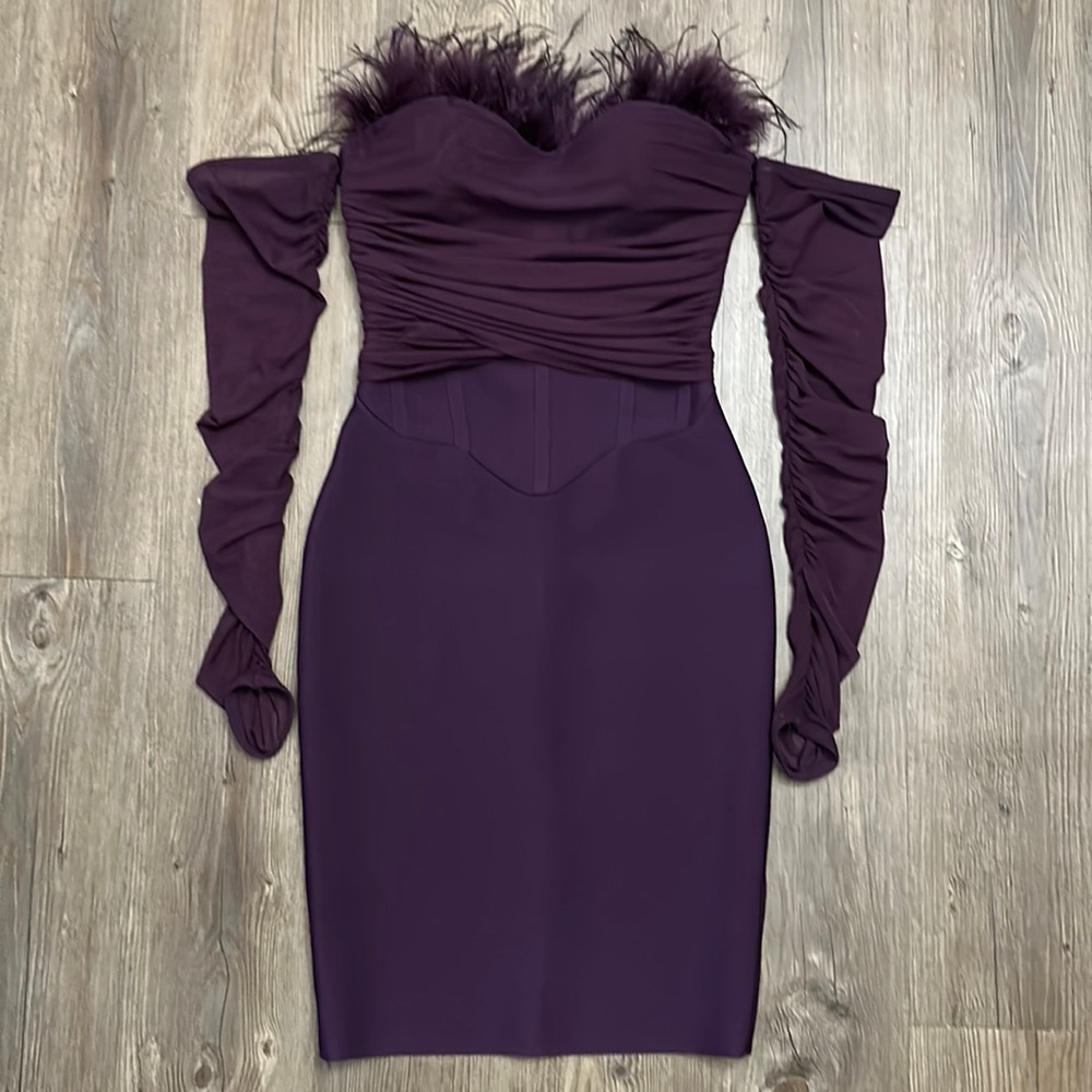 AKIRA Purple Corset Dress